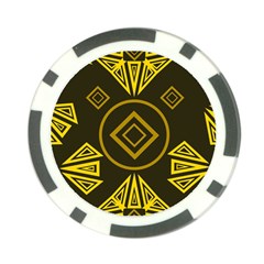 Abstract Pattern Geometric Backgrounds   Poker Chip Card Guard by Eskimos