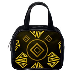 Abstract Pattern Geometric Backgrounds   Classic Handbag (one Side) by Eskimos