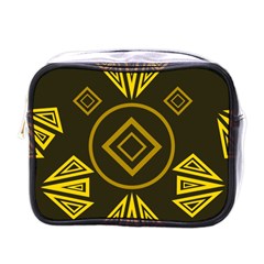 Abstract Pattern Geometric Backgrounds   Mini Toiletries Bag (one Side) by Eskimos