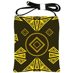 Abstract Pattern Geometric Backgrounds   Shoulder Sling Bag by Eskimos