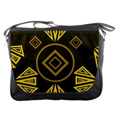 Abstract Pattern Geometric Backgrounds   Messenger Bag by Eskimos