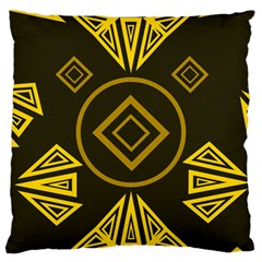 Abstract Pattern Geometric Backgrounds   Large Cushion Case (one Side) by Eskimos