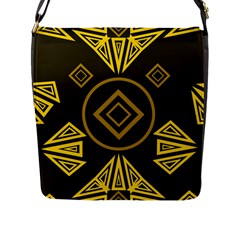 Abstract Pattern Geometric Backgrounds   Flap Closure Messenger Bag (l) by Eskimos