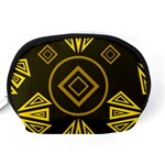 Abstract pattern geometric backgrounds   Accessory Pouch (Medium) Back