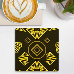 Abstract Pattern Geometric Backgrounds   Uv Print Square Tile Coaster  by Eskimos