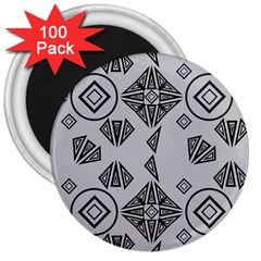 Abstract Pattern Geometric Backgrounds   3  Magnets (100 Pack) by Eskimos