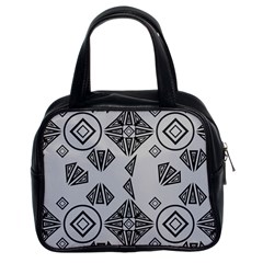 Abstract Pattern Geometric Backgrounds   Classic Handbag (two Sides) by Eskimos