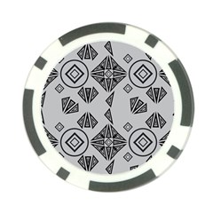 Abstract Pattern Geometric Backgrounds   Poker Chip Card Guard (10 Pack) by Eskimos