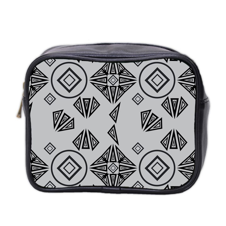 Abstract pattern geometric backgrounds   Mini Toiletries Bag (Two Sides)