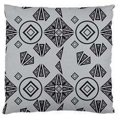 Abstract Pattern Geometric Backgrounds   Large Flano Cushion Case (one Side) by Eskimos