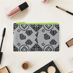 Abstract Pattern Geometric Backgrounds   Cosmetic Bag (xs) by Eskimos