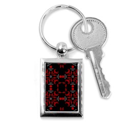 Abstract Pattern Geometric Backgrounds   Key Chain (rectangle) by Eskimos