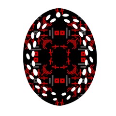 Abstract Pattern Geometric Backgrounds   Oval Filigree Ornament (two Sides) by Eskimos