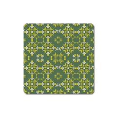 Abstract Pattern Geometric Backgrounds   Square Magnet by Eskimos