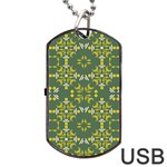 Abstract pattern geometric backgrounds   Dog Tag USB Flash (One Side) Front