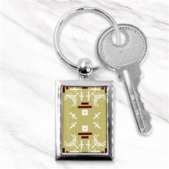 Abstract Pattern Geometric Backgrounds   Key Chain (rectangle) by Eskimos