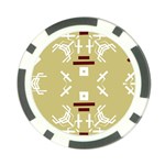 Abstract pattern geometric backgrounds   Poker Chip Card Guard Front