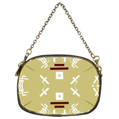 Abstract Pattern Geometric Backgrounds   Chain Purse (one Side) by Eskimos