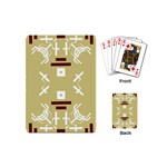 Abstract pattern geometric backgrounds   Playing Cards Single Design (Mini) Back