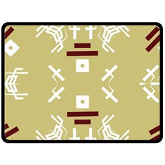 Abstract Pattern Geometric Backgrounds   Double Sided Fleece Blanket (large)  by Eskimos