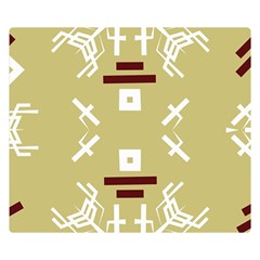 Abstract Pattern Geometric Backgrounds   Double Sided Flano Blanket (small)  by Eskimos