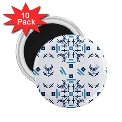 Abstract pattern geometric backgrounds   2.25  Magnets (10 pack) 