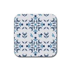 Abstract Pattern Geometric Backgrounds   Rubber Coaster (square) by Eskimos