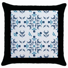 Abstract Pattern Geometric Backgrounds   Throw Pillow Case (black)