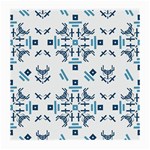 Abstract pattern geometric backgrounds   Medium Glasses Cloth (2 Sides) Front