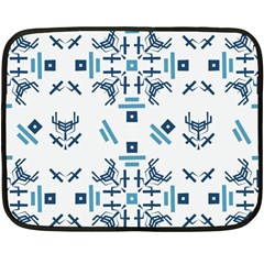 Abstract pattern geometric backgrounds   Double Sided Fleece Blanket (Mini) 