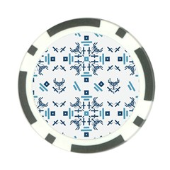 Abstract pattern geometric backgrounds   Poker Chip Card Guard (10 pack)