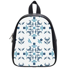 Abstract pattern geometric backgrounds   School Bag (Small)