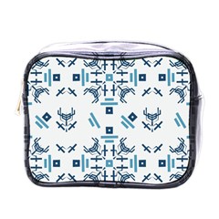 Abstract pattern geometric backgrounds   Mini Toiletries Bag (One Side)