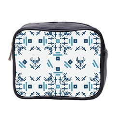 Abstract pattern geometric backgrounds   Mini Toiletries Bag (Two Sides)