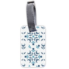 Abstract pattern geometric backgrounds   Luggage Tag (one side)