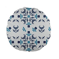 Abstract pattern geometric backgrounds   Standard 15  Premium Round Cushions