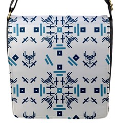 Abstract pattern geometric backgrounds   Flap Closure Messenger Bag (S)