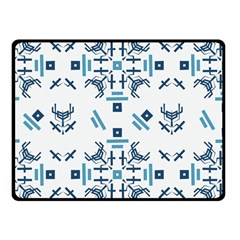 Abstract pattern geometric backgrounds   Double Sided Fleece Blanket (Small) 