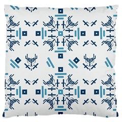 Abstract pattern geometric backgrounds   Large Flano Cushion Case (One Side)