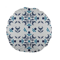 Abstract pattern geometric backgrounds   Standard 15  Premium Flano Round Cushions