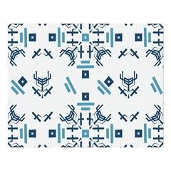 Abstract pattern geometric backgrounds   Double Sided Flano Blanket (Large) 