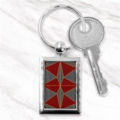 Abstract Pattern Geometric Backgrounds   Key Chain (rectangle) by Eskimos