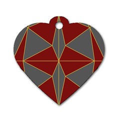 Abstract Pattern Geometric Backgrounds   Dog Tag Heart (two Sides) by Eskimos