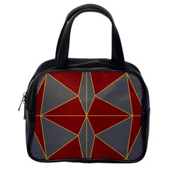 Abstract Pattern Geometric Backgrounds   Classic Handbag (one Side) by Eskimos