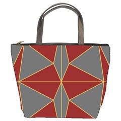 Abstract Pattern Geometric Backgrounds   Bucket Bag by Eskimos