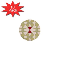 Abstract Pattern Geometric Backgrounds   1  Mini Buttons (10 Pack)  by Eskimos