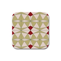 Abstract Pattern Geometric Backgrounds   Rubber Square Coaster (4 Pack) by Eskimos