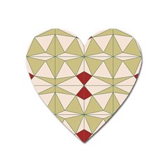 Abstract Pattern Geometric Backgrounds   Heart Magnet by Eskimos