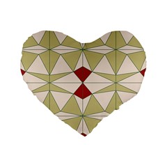 Abstract Pattern Geometric Backgrounds   Standard 16  Premium Heart Shape Cushions by Eskimos