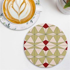 Abstract Pattern Geometric Backgrounds   Uv Print Round Tile Coaster